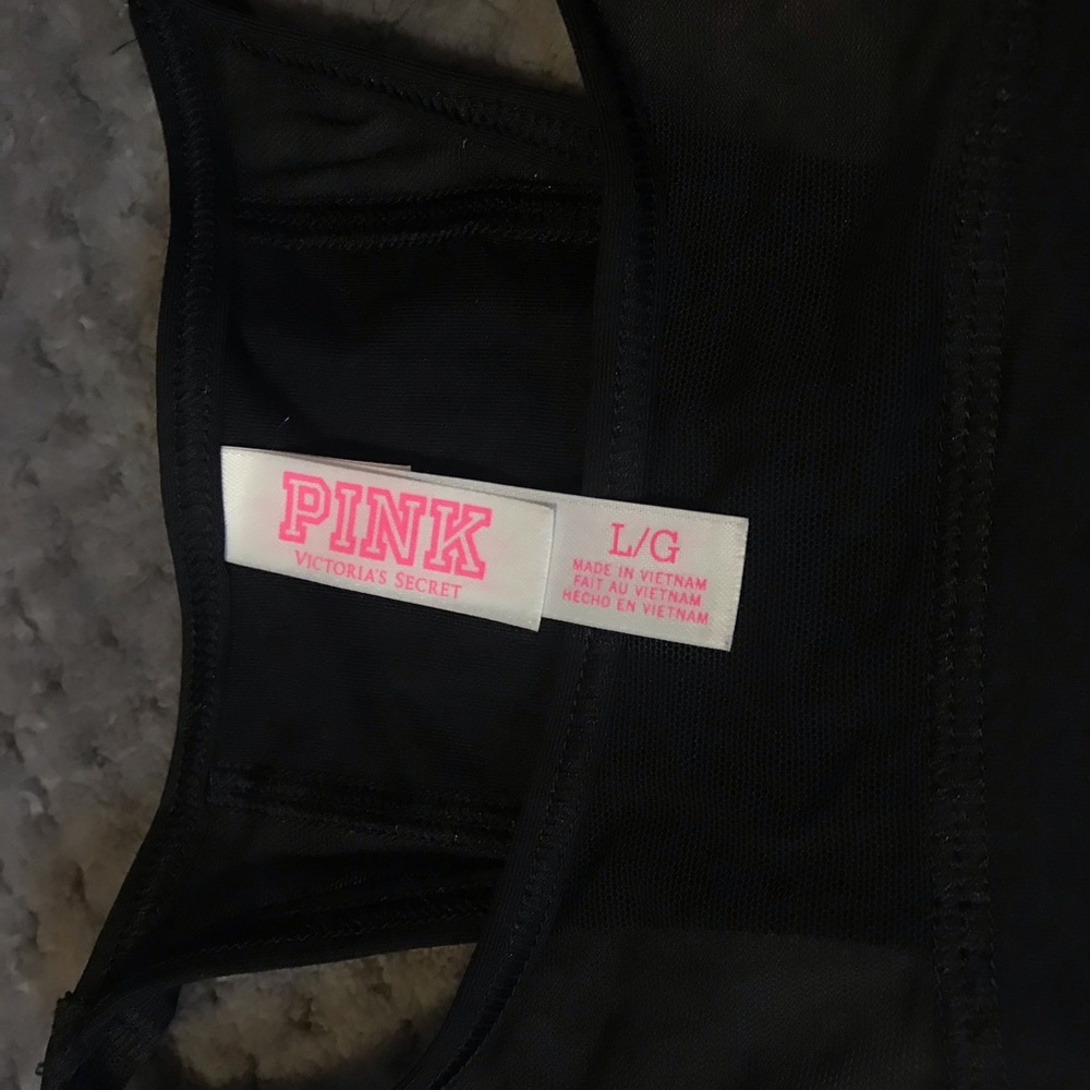 VSPink HighNeck Raceback bra - Picture 3 of 3